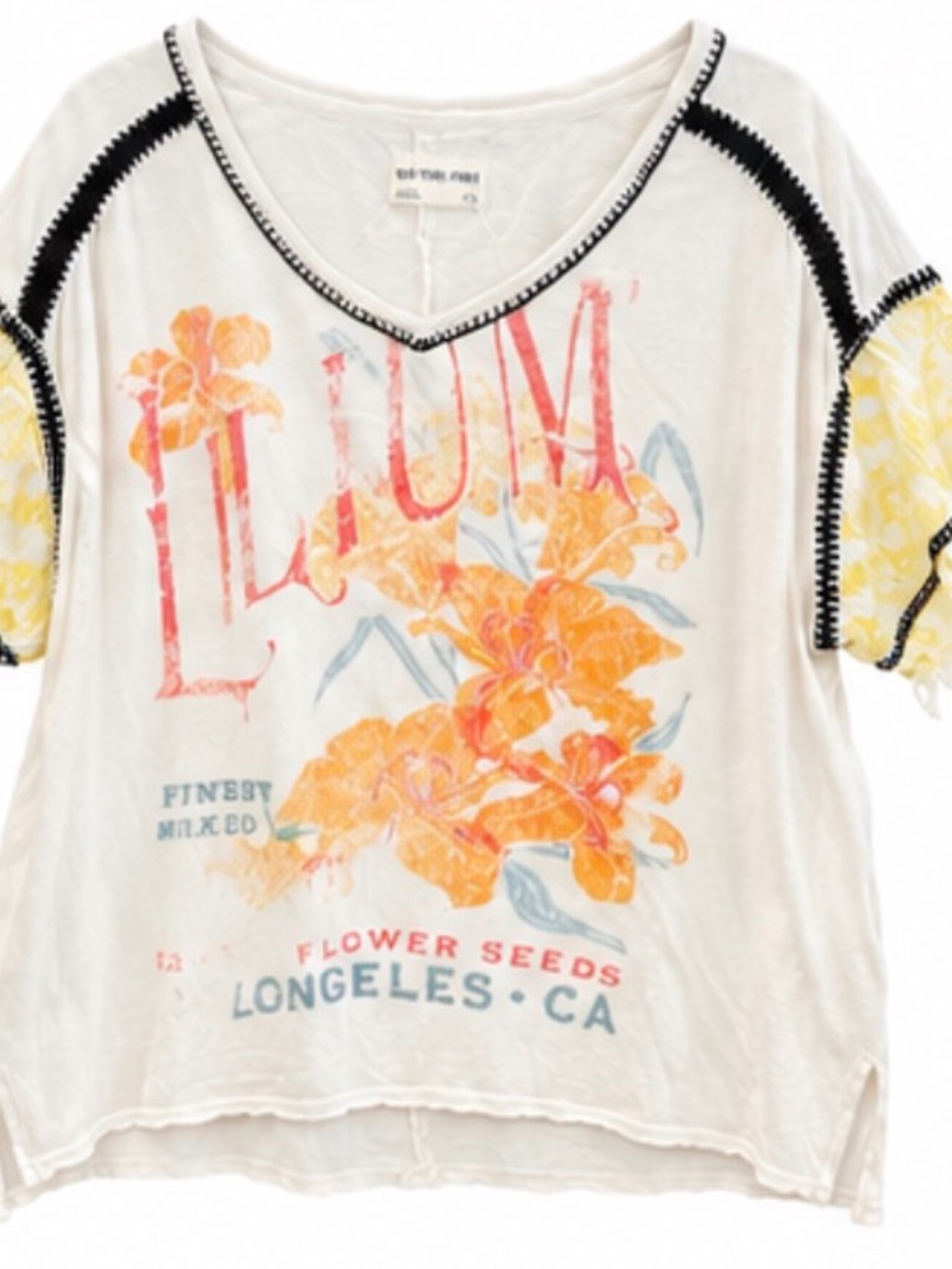 Free People We The Free Floral Graphic Tee XS